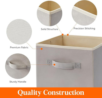 Lifewit 10 Packs Storage Cubes, 11 Inch Cube Storage Bins, Foldable Fabric Bins - Image 3