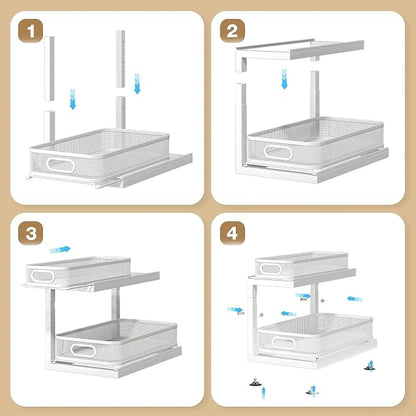 2-Pack Under Sink Storage Organizer - Image 6