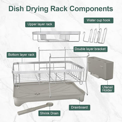 LIYI Dish Drying Rack, Large Dish Rack - Image 8