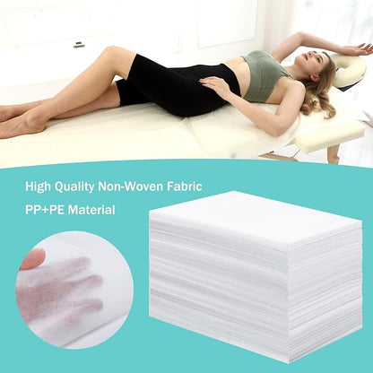 Disposable Bed Sheets for Massage Table 100 Pcs 31" x 71" Waterproof Massage - Image 2