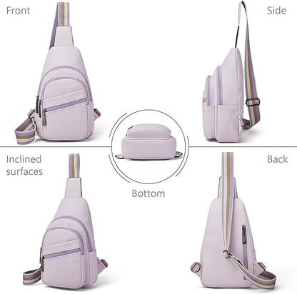 Sling Bag Crossbody Bags for Women Small Cross Body Bag Fanny Packs Chest Sling Purse for Daily Travel Leisure Sport