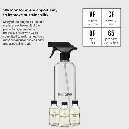 Public Goods Multi Surface Cleaner Refill & Glass Spray Bottle | All Purpose - Image 2