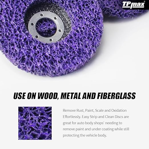 4 inch Stripping Discs Rust Remover Discs Remove Paint and Oxidation 5/8 inch - Image 5