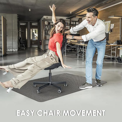 Kuyal Office Chair Mat for Hardwood Floor, Anti Slip, Non-Curve Computer Chair - Image 6
