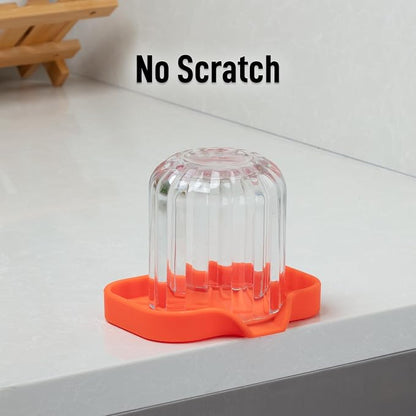 Zulay Kitchen Small Silicone Sponge Holder – Space-Saving Sink Organizer Tray - Image 7