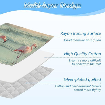 Flamingo with Coastline Ironing Mat - Image 4