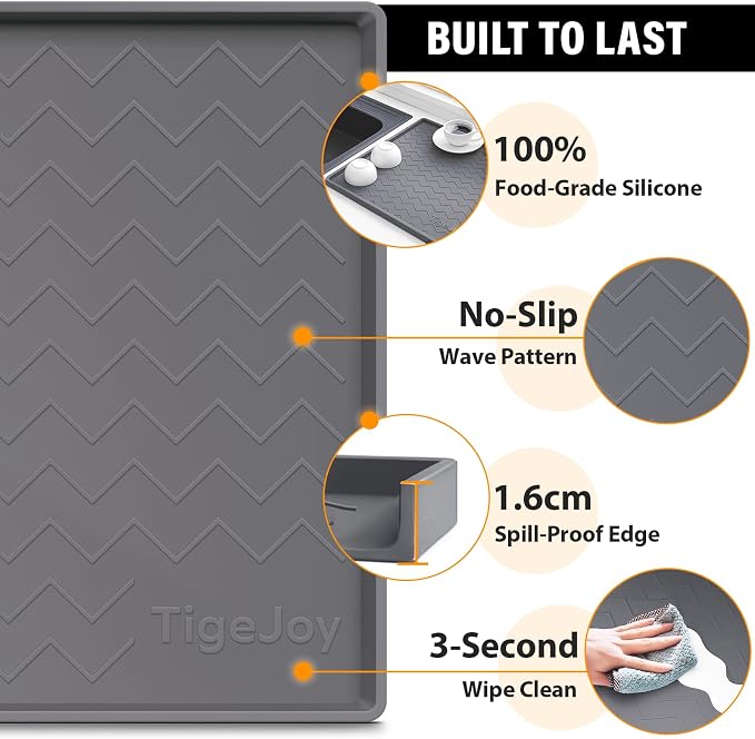 TigeJoy 40" x 19" Under Sink Mats - Image 4