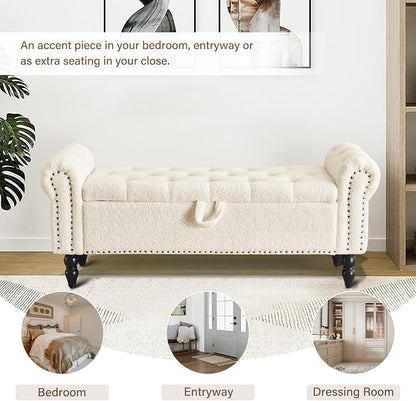 Furnimart Storage Ottoman Bench - Image 5