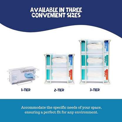 Disposable Glove and Facial Tissue Wire Rack, Wall Mount Design - Image 6