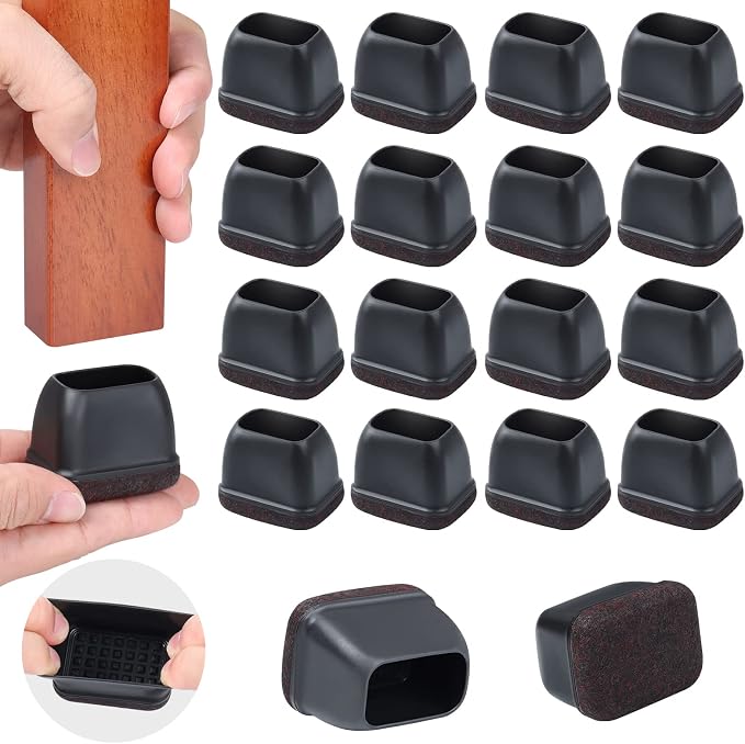 Ezprotekt 24 Pcs Rectangle Felt Chair Leg Floor Protectors by VisittheEzprotekt