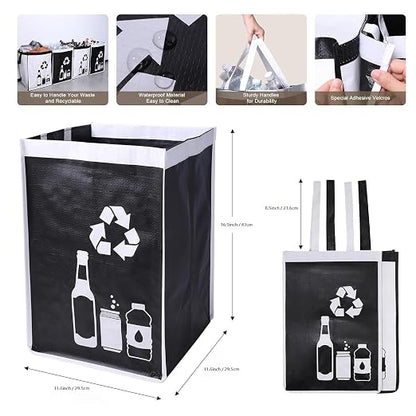 Recycle Waste Bag for Kitchen Home- Indoor Recycling Bins Trash Sorting - Image 2