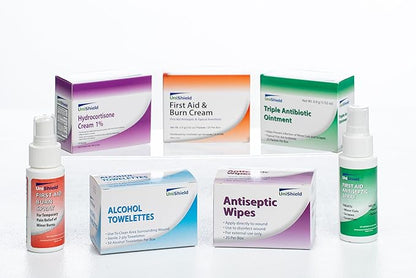 3-Shelf Metal 1st Aid Cabinet Class A, Large Capacity First Aid Wall Mount Medicine Cabinet, Secure Metal Med Box with Easy Access, Exceeds OSHA/ANSI Z308.1 2015, Over 900 Pieces