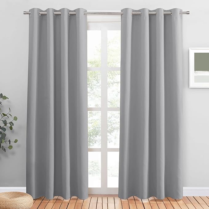 PONY DANCE Extra Long Blackout Curtains 94 inch Length Set of 2, Thermal by PONYDANCE