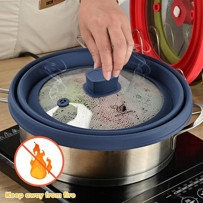 2 Pack Microwave Splatter Cover Glass Guard Lid - Image 7