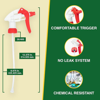 Heluva Green Spray Bottle Nozzle Replacement, Bottle Tops Only - Image 2