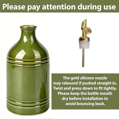 Ceramic Olive Oil Dispenser Bottle - Image 2