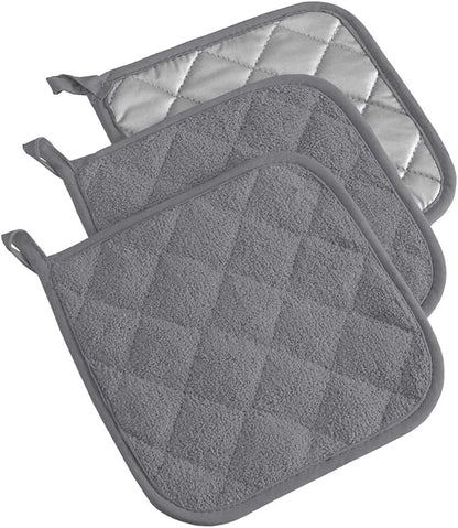 DII Basic Terry Collection Quilted 100% Cotton, 3 Piece by DII