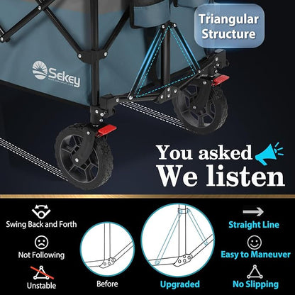 Sekey 220L Collapsible Foldable Wagon - Image 3