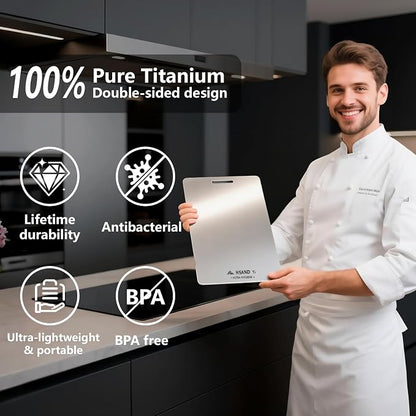 Titanium Cutting Boards for Kitchen, 100% Pure Titanium Cutting Boards - Image 2