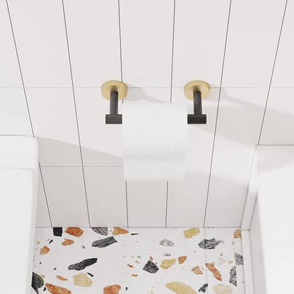 RARXTR Black and Gold Toilet Paper Holder SUS304 Stainless Steel Double Post - Image 3