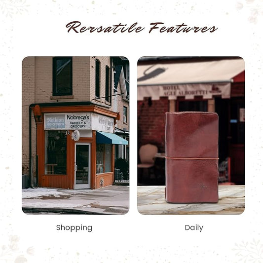 Genuine Leather Nomad Organizer Travel Wallet | Women's Wallet Clutch Passport Holder