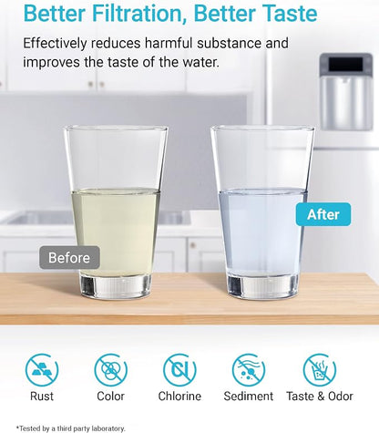 AQUA CREST XWF Replacement for GE® XWF, NSF Certified Refrigerator Water Filter - Image 3