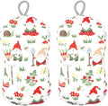 MÜkitchen Premium Microfiber Sponge Set for Dishes and Cleaning, 2 Pack, Printed (Gnomes)