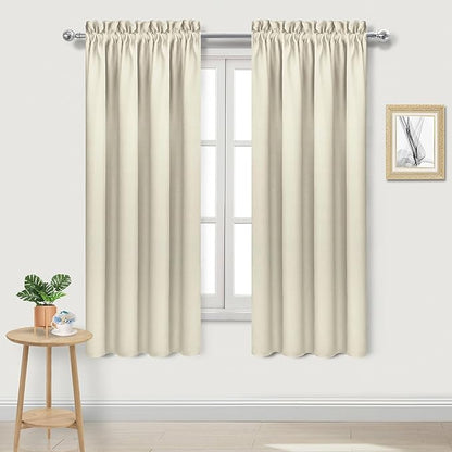 DWCN Blackout Curtains for Bedroom – Rod Pocket Thermal Insulated Noise by DWCN