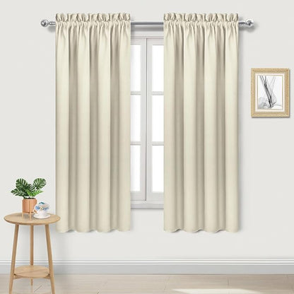 DWCN Blackout Curtains for Bedroom – Rod Pocket Thermal Insulated Noise by DWCN