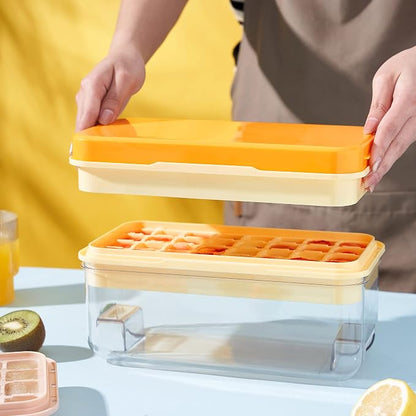 Ice Cube Tray with Lid and Bin, Ice Cube Pop Out Tray, Ice Cube Trays - Image 2