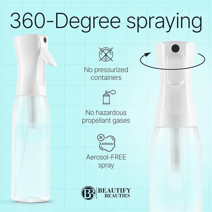 BeautifyBeauties Hair Spray Bottle – Ultra Fine Continuous Water Mister - Image 5