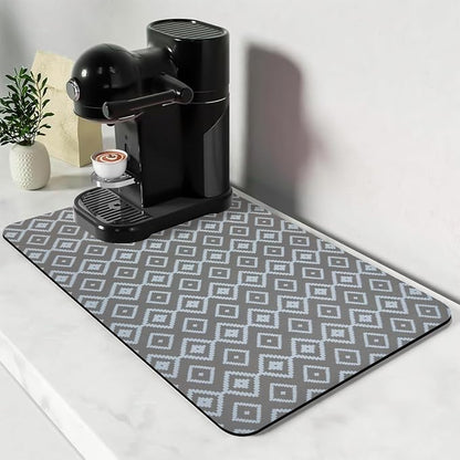 Bloss Dish Drying Mat, 2025 Multiple Usage Coffee Bar Mat, Kitchen Counter Mat by Bloss