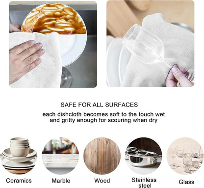kimteny 13x28 Inches Kitchen Cloth Dish Towels, 400 GSM Premium Dishcloths - Image 3