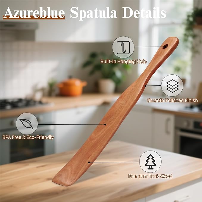 2Pcs Skinny Spurtle for Sourdough Starter, Reaching Bottom of Jars, Dough Whisk - Image 4