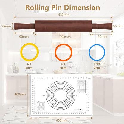 Classic Wooden Rolling Pin - Image 5