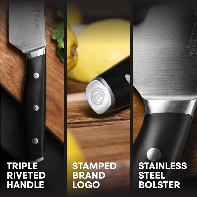MasterChef Chef Knife Set of 3 Professional Quality Kitchen Knives - Image 4