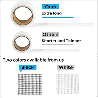 White Window Screen Repair Tape, 2 in X 30 FT Kit - Image 5