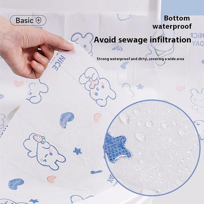 Disposable toilet seat cover, 30 Pack of oversized waterproof toilet seat paper - Image 3
