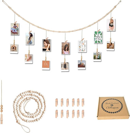 4 Feet Wooden Beads Garland by Yudarte