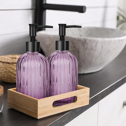 Glass Soap Dispenser with Plastic Pump, Hand Soap Dispenser - Image 5