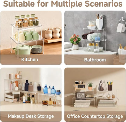 Clear Kitchen Cabinet Organizer, Acrylic Shelves - Image 4