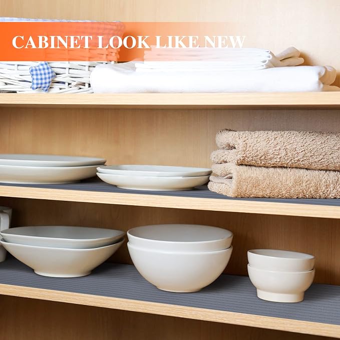 Shelf Liners for Kitchen Cabinets, 24Inch x 20Ft, Non Adhesive Shelf Liner - Image 3