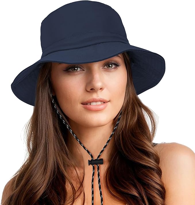 Durio Waterproof Bucket Hats for Woman UPF 50+ Sun Hat UV Protection Packable Rain Hats for Women Lightweight Hiking Hat