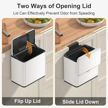 Mbillion Kitchen Compost Bin Hanging Trash Can - Image 3