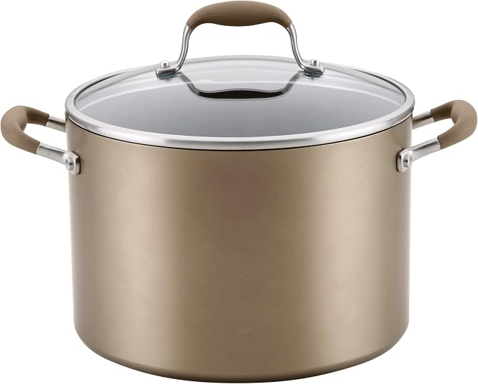 Anolon Advanced Home Hard-Anodized Nonstick Wide Stock Pot/Stockpot by Anolon