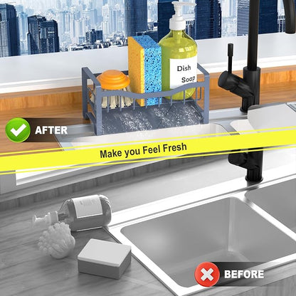 Maifan Stainless Steel Kitchen Sink Caddy Organizer - Image 6