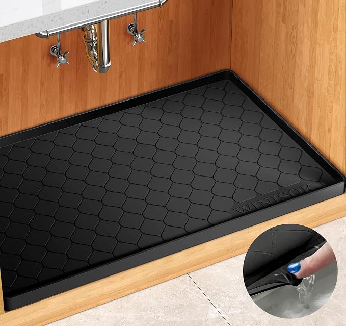 Winisok Silicone Under Sink Mat 22" x 19", kitchen Essentials and Gadgets by Winisok