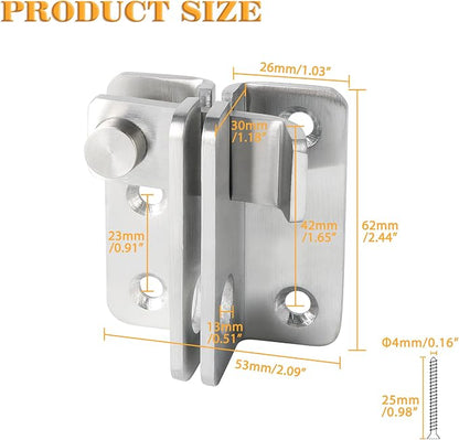 Alise Flip Latch Gate Latch, Shed Door Latch Barn Door Lock Shed Lock Shed Latch - Image 2