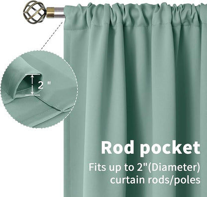 BGment Sage Green Blackout Curtains - Image 5