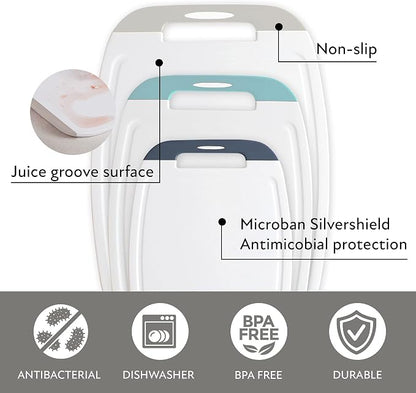 Neoflam Microban Protection Cutting Board 3 Piece Set, Stain & Odor/BPA Free - Image 5